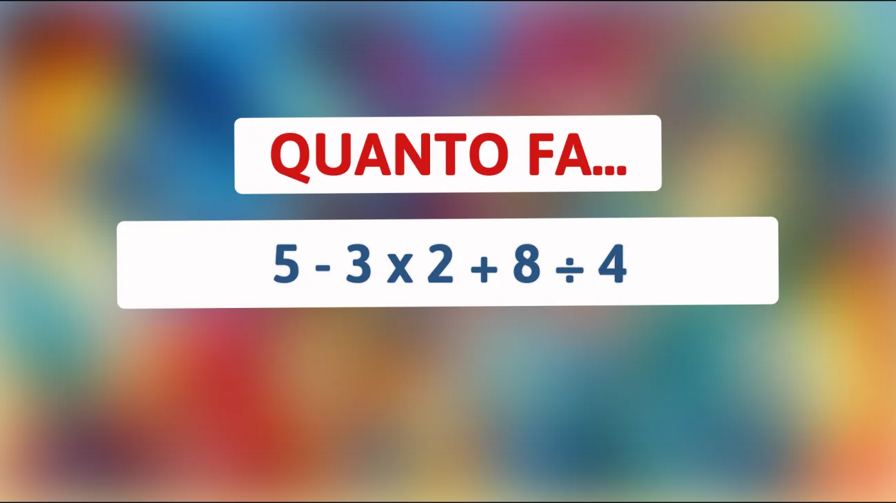 Sfida la tua mente: puoi risolvere questo indovinello matematico che confonde anche i più brillanti?"